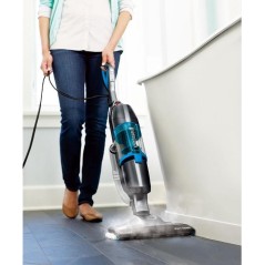 BISSELL Vac & Steam 1977N - Efficient Steam Vacuum Cleaner, 0.95L, Blue/Titanium - Transform Your Cleaning!
